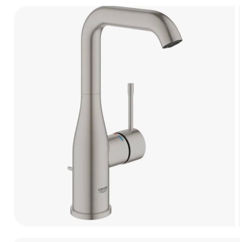 GROHE Essence Wastafelkraan L-size - Supersteel, Ophalen, Minder dan 50 cm, Nieuw, Minder dan 25 cm