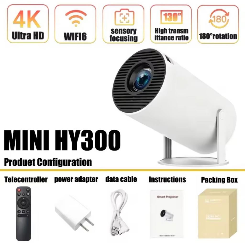 Mini HY300 4K Projector - Compacte Bioscoopervaring, Ophalen of Verzenden, Nieuw, LED, Ultra HD (4K)