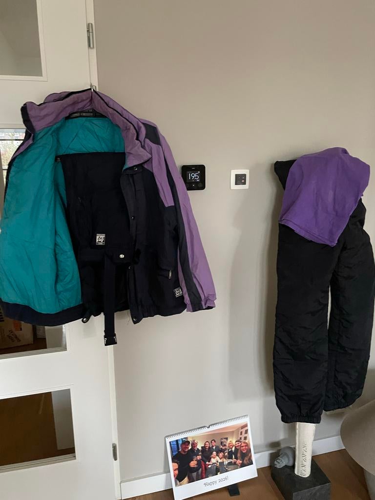 Heren Skipak met jas, broek en salopette (L), Kleding | Dames, Wintersportkleding, Ophalen of Verzenden, Zo goed als nieuw, Maat 46/48 (XL) of groter