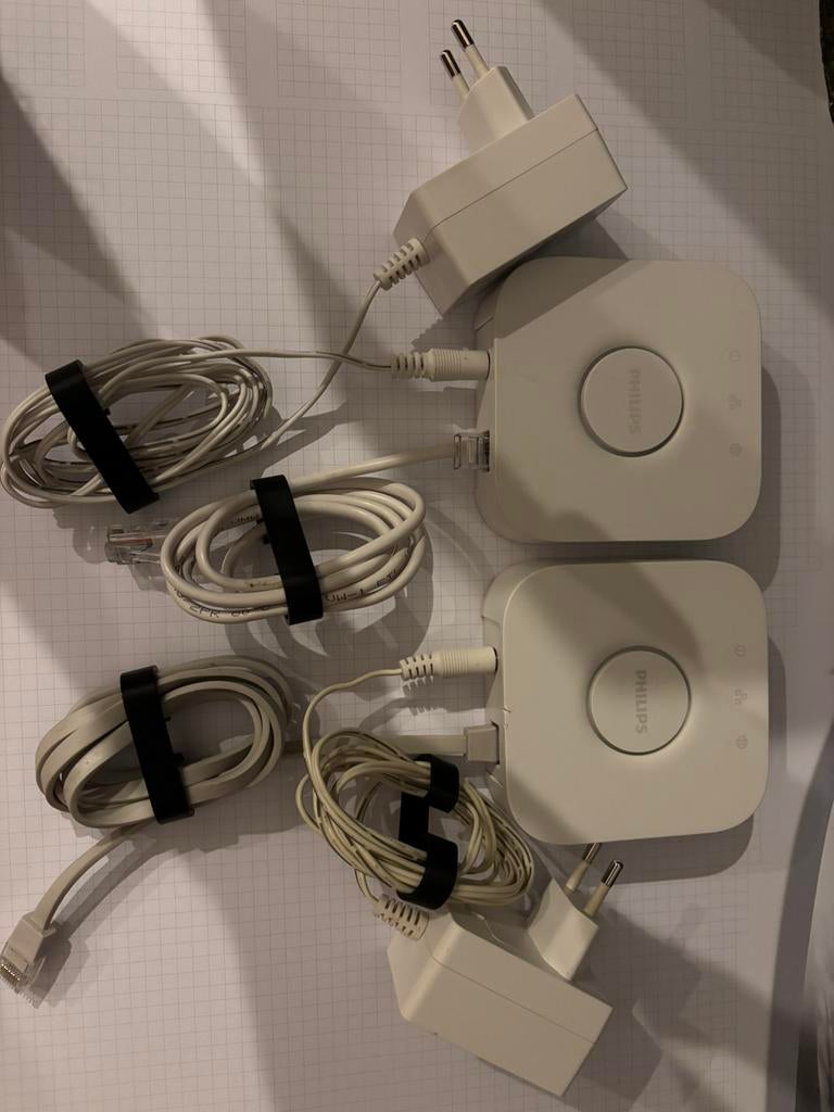Philips Hue Bridge 2x- Slimme Verlichting Hub, Ophalen of Verzenden, Gebruikt