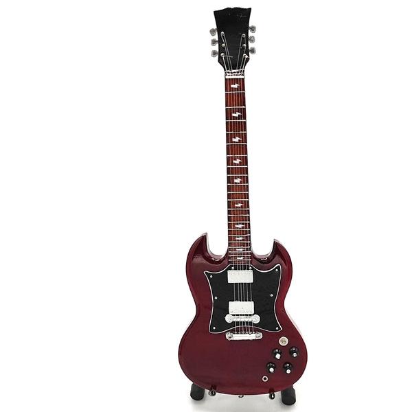 Angus Young ACDC miniatuur gitaar 25cm mini guitar decoratie, Info@deconoord.nl, Deco Noord, Nieuw, Ophalen of Verzenden