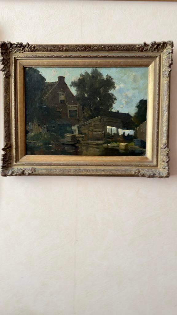 A.J. van Driesten aan de does bij Hoogmade Maroeflé, Ophalen of Verzenden