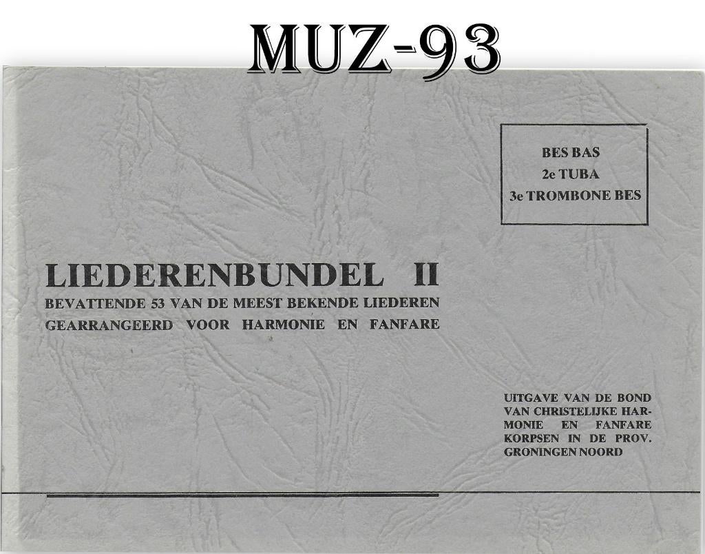 MUZ93 Bladmuziek Liederenbundel 2 -- 53 bekende liederen, Ophalen of Verzenden, Gebruikt, Artiest of Componist, Trombone