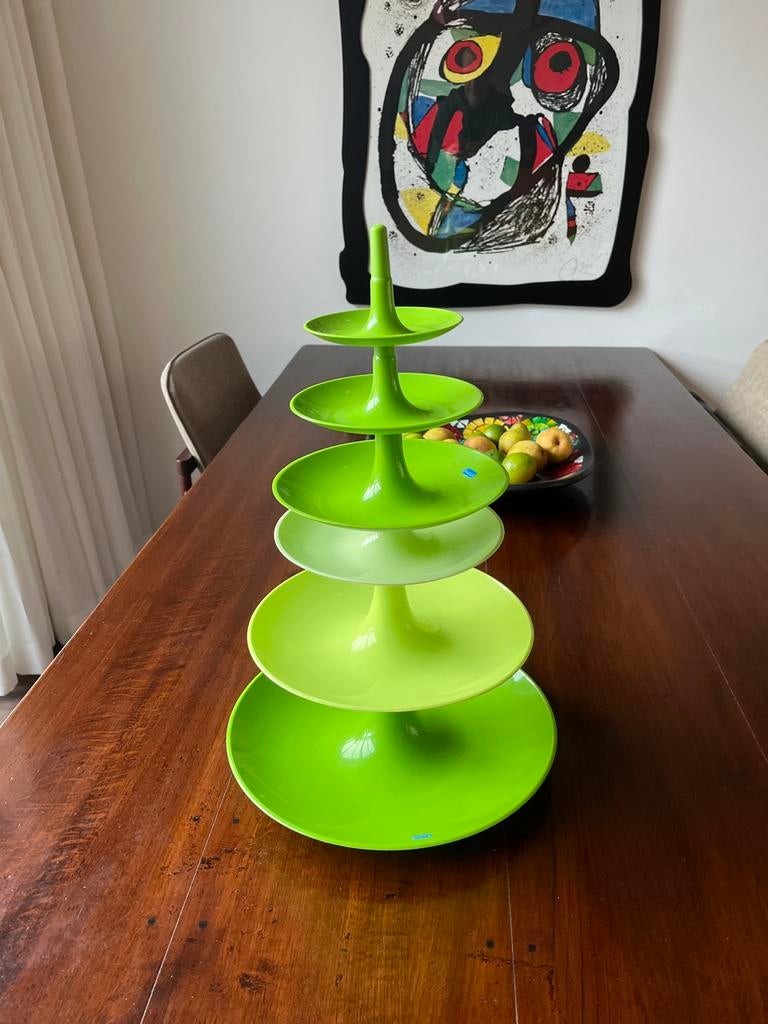 Groene Koziol Etage Schaal, Ophalen, Zo goed als nieuw