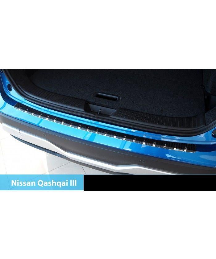 Nissan Qashqai J12 bumperlijst rvs + carbon folie pasv., Ophalen of Verzenden, Nieuw