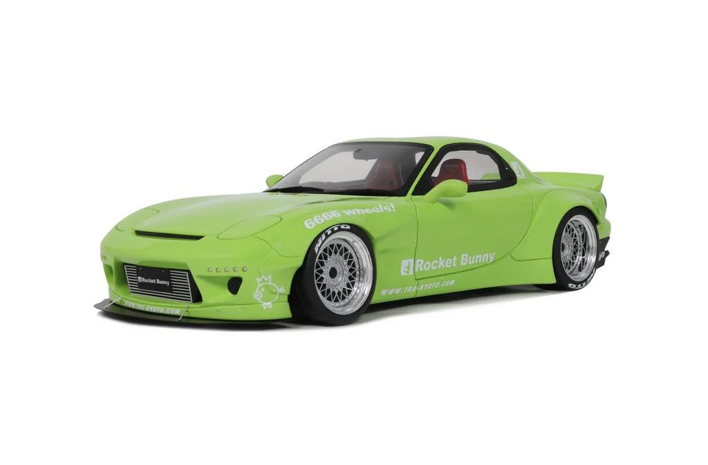 Rocket Bunny Aero (V1) Mazda RX7 (FD3S) Pearl Green 2015, Hobby en Vrije tijd, Modelauto's | 1:18, Ophalen of Verzenden, Nieuw