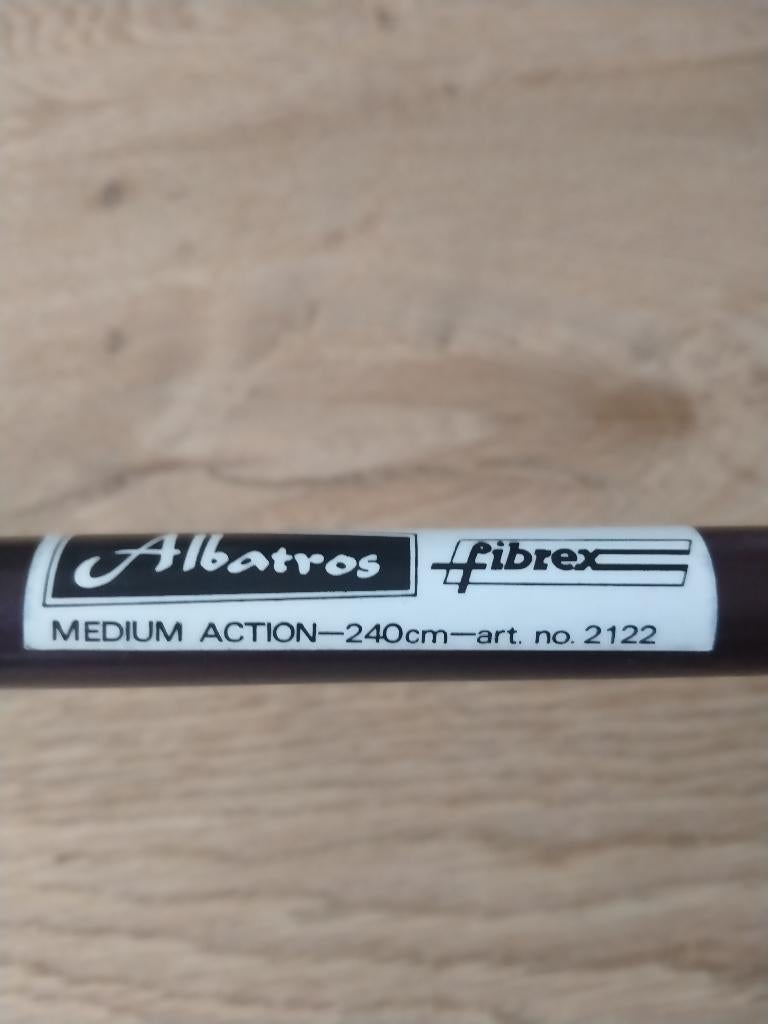 Albatros boothengel 240 cm, Watersport en Boten, Hengelsport | Zeevissen, Zo goed als nieuw, Werphengel, Ophalen