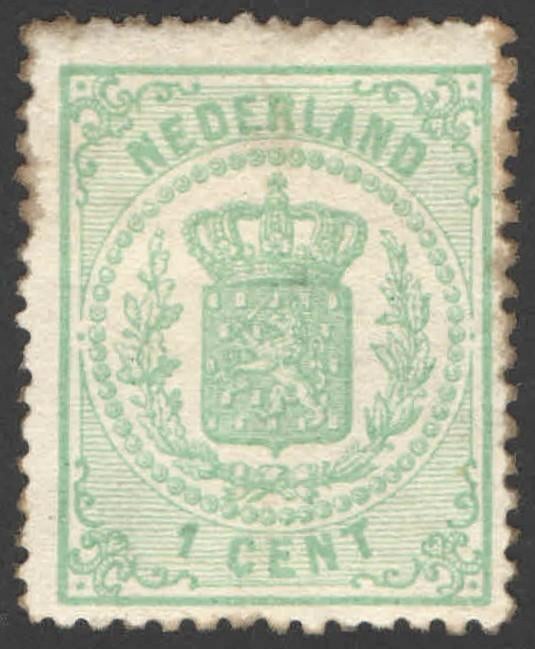 Nederland NVPH nr 15 ongebruikt Rijkswapen 1869, Ophalen of Verzenden, T/m 1940, Postfris