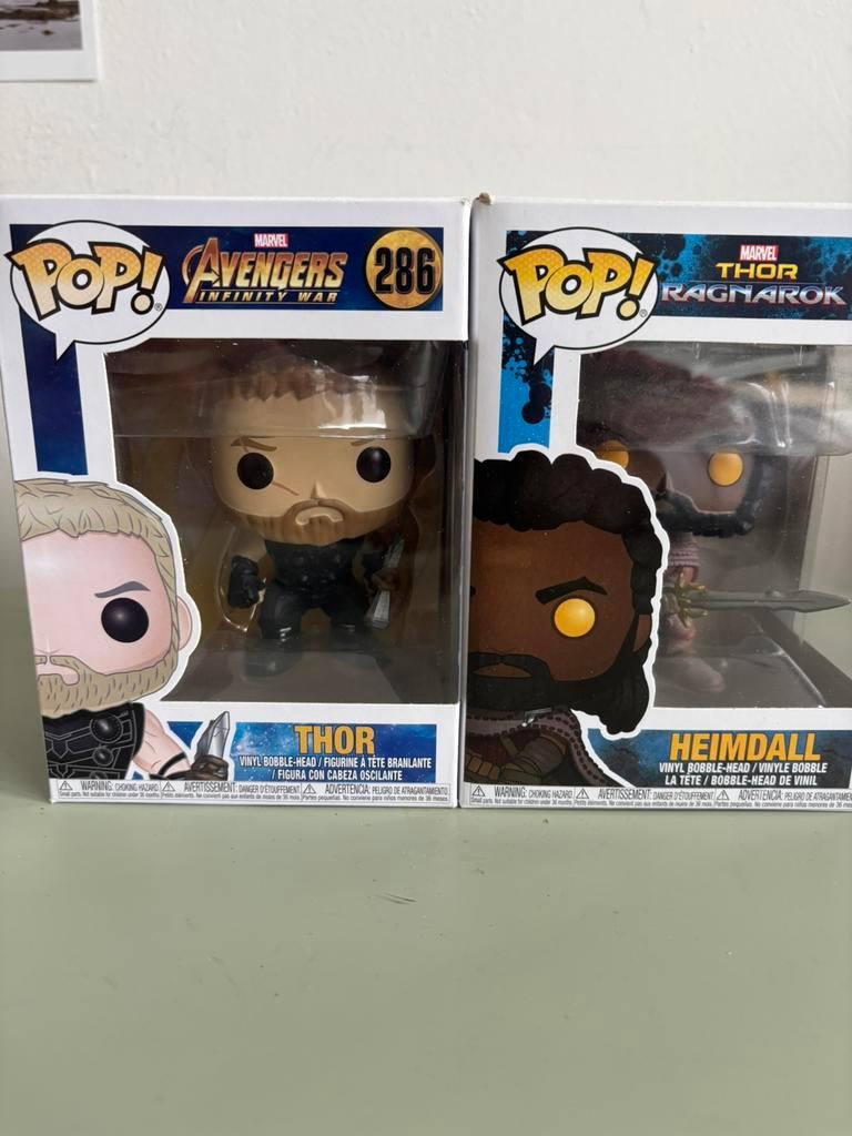 Funko POP! Thor, Heimdall, Han Solo & Luke Skywalker, Ophalen of Verzenden, Zo goed als nieuw