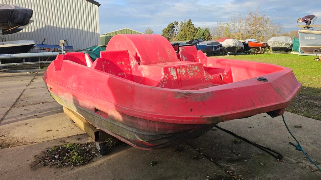 Waterfiets met Honda 2.5 pk inboard motor benzine, Watersport en Boten, Ophalen of Verzenden, Gebruikt