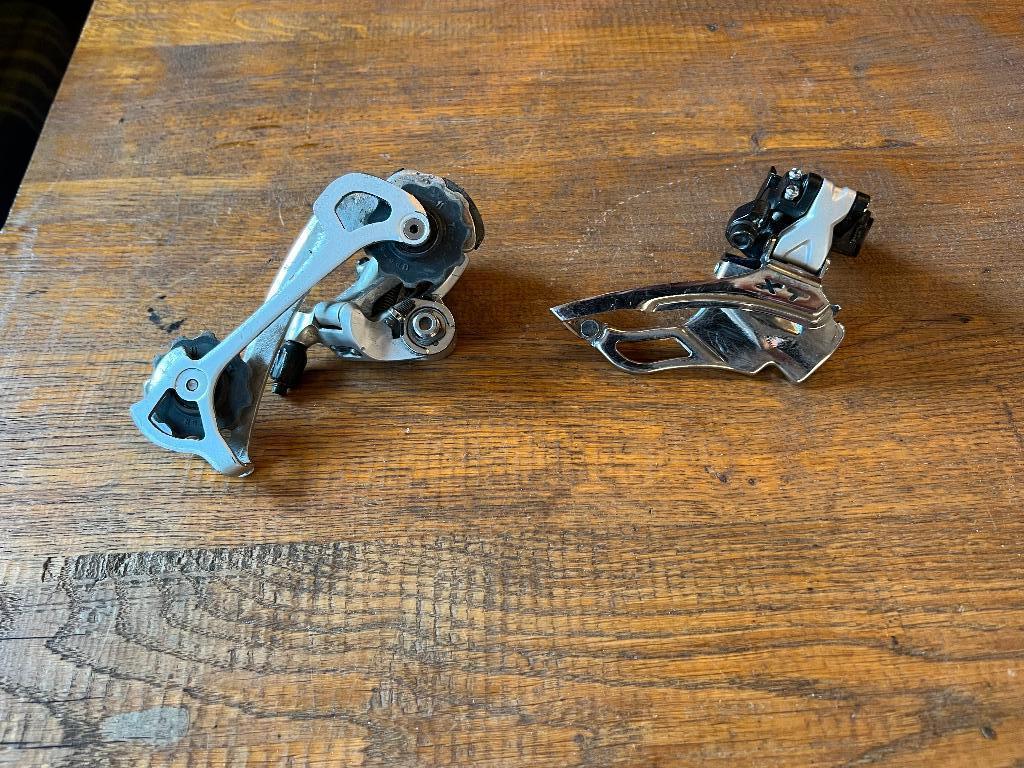 Shimano XT derailleur set model 761 3x9, Fietsen en Brommers, Fietsonderdelen, Ophalen of Verzenden, Zo goed als nieuw, Derailleur of Ketting