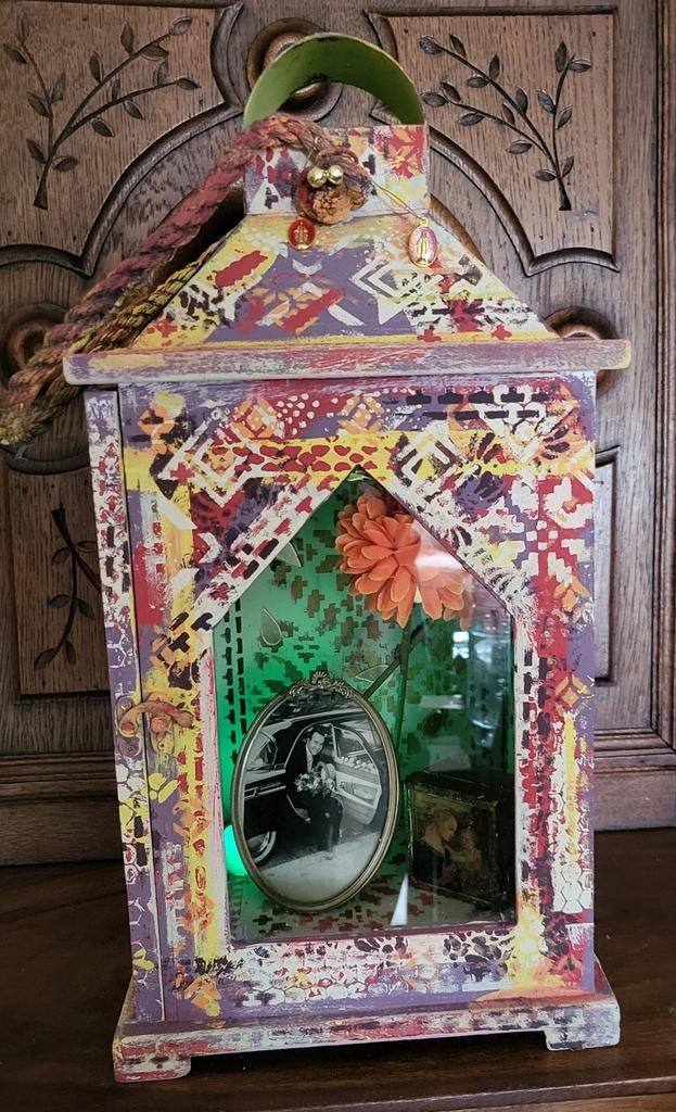 India/Boho/Gedenkkastje/Herdenkingskastje/Vitrinekastje, Ophalen of Verzenden