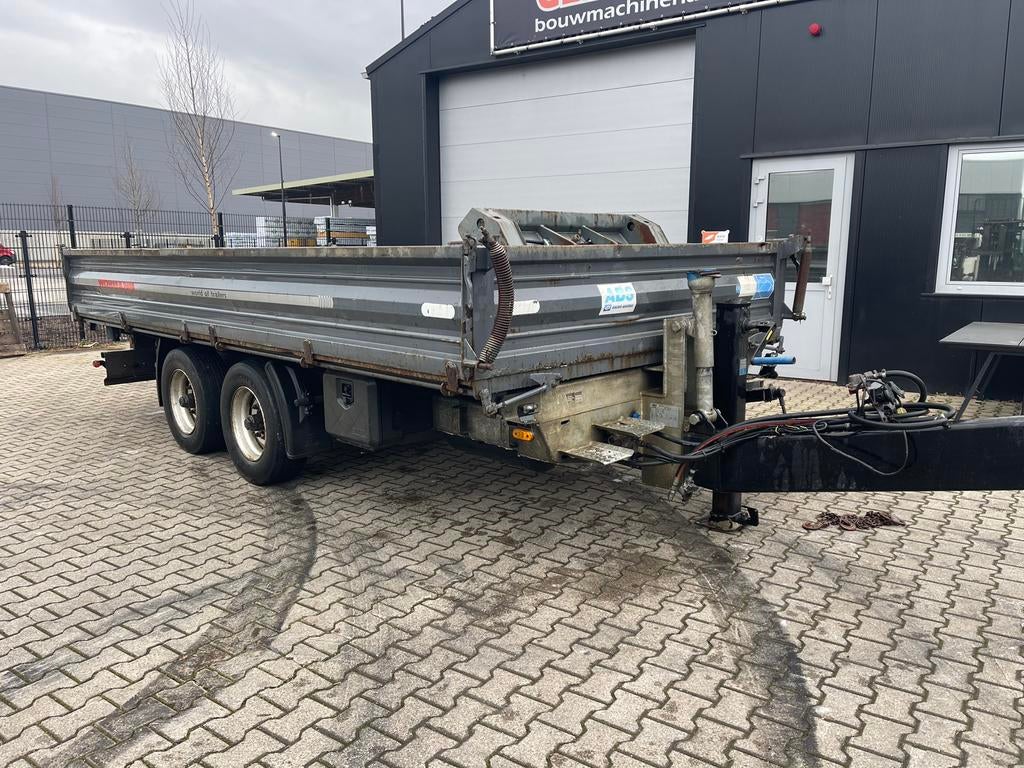Aanhangwagen kipper met oprijplaten bj 2011, Auto's, Overige merken, Bedrijf, Te koop