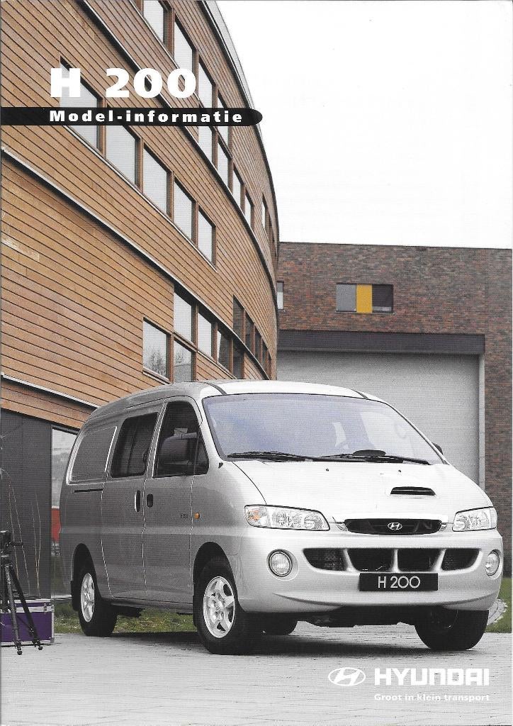 Folder Hyundai H200 Model-informatie, januari 2001, Ophalen of Verzenden, Nieuw, Overige merken