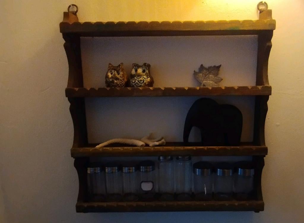 Kruidenrekje, vintage, India,  46 x 52 x 7 cm, Ophalen, Nieuw