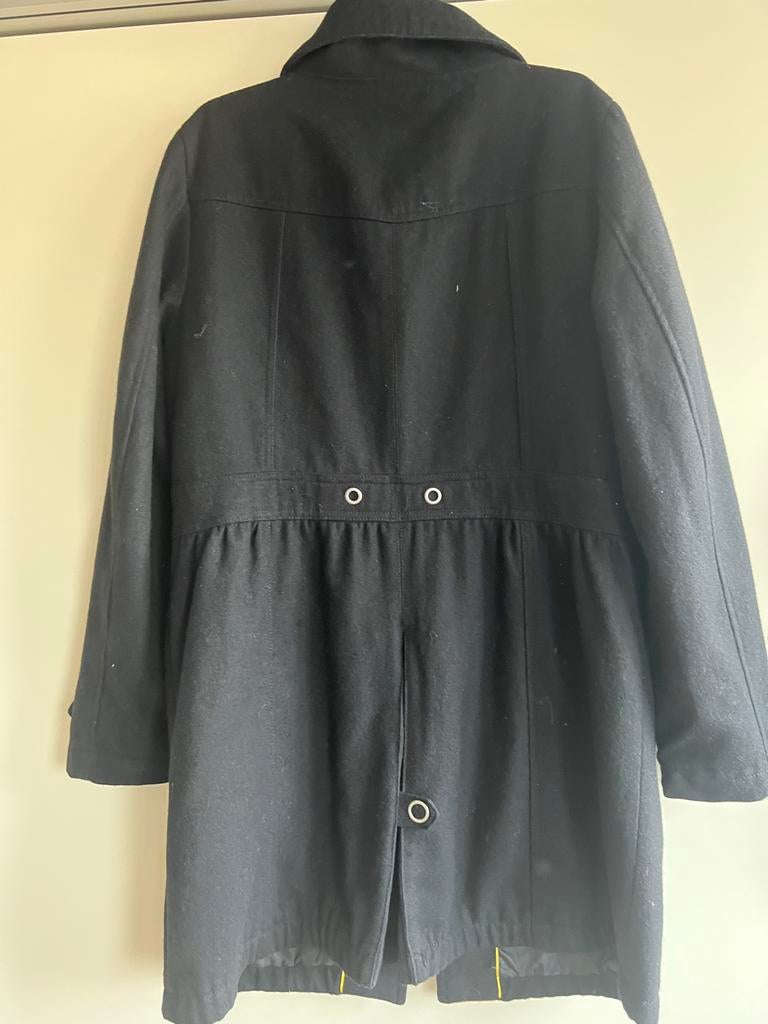 Elegante zwarte jas -, Kleding | Dames, Jassen | Winter, Ophalen of Verzenden, Zo goed als nieuw, Maat 42/44 (L), Zwart
