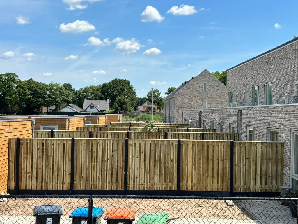 Grenen hout/beton schutting €100 p/m  WINTERACTIE!!, Tuin en Terras, Schuttingen, Ophalen, 1 tot 2 meter, Minder dan 3 meter, Zo goed als nieuw