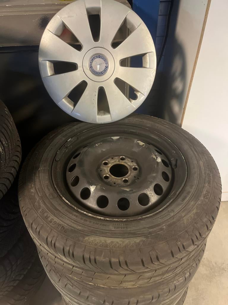 Vito 5x112 Banden met Velgen - 6mm Profiel, Ophalen, Gebruikt, Bestelwagen, Banden en Velgen