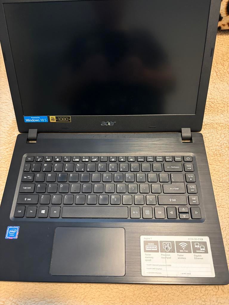 Acer Aspire 1 - Goedkoop en functioneel!, Computers en Software, Windows Laptops, Gebruikt, Met videokaart, Qwerty, Minder dan 2 Ghz