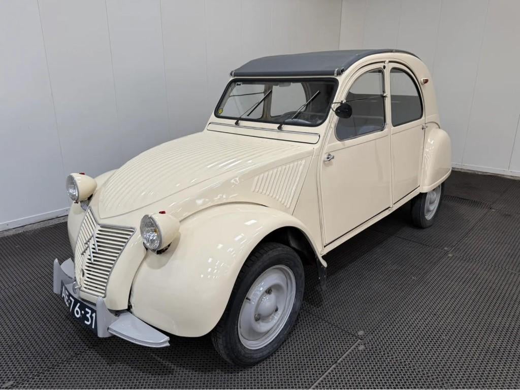 Citroën 2CV 1956, Auto's, Stof, 2CV, Cabriolet, Wit