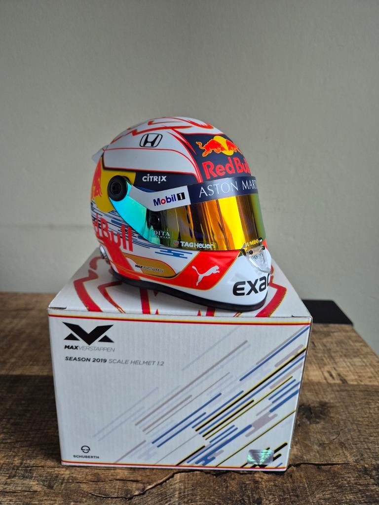 Max Verstappen Helm 2019 1:2 Schaalmodel, Ophalen of Verzenden, Zo goed als nieuw, Formule 1