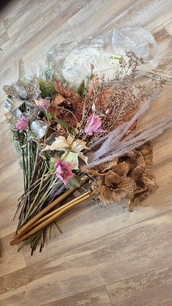 Partij kunstbloemen, Huis en Inrichting, Woonaccessoires | Kunstplanten en Kunstbloemen, Ophalen, Nieuw, Binnen