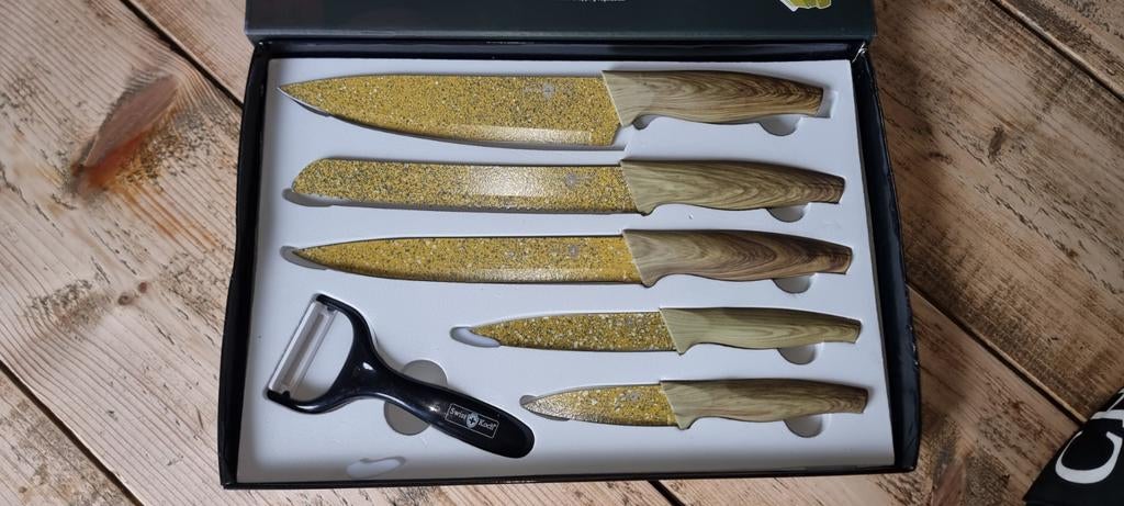 Messenset 6 delig. Swiss Koch professional., Ophalen of Verzenden, Nieuw, Rvs of Chroom