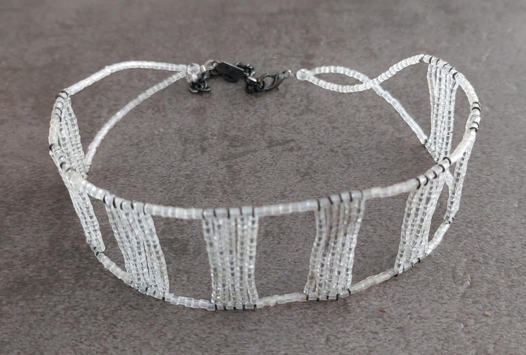 Nieuwe choker van Murano cristal, Ophalen of Verzenden, Nieuw, Overige materialen, Verstelbaar