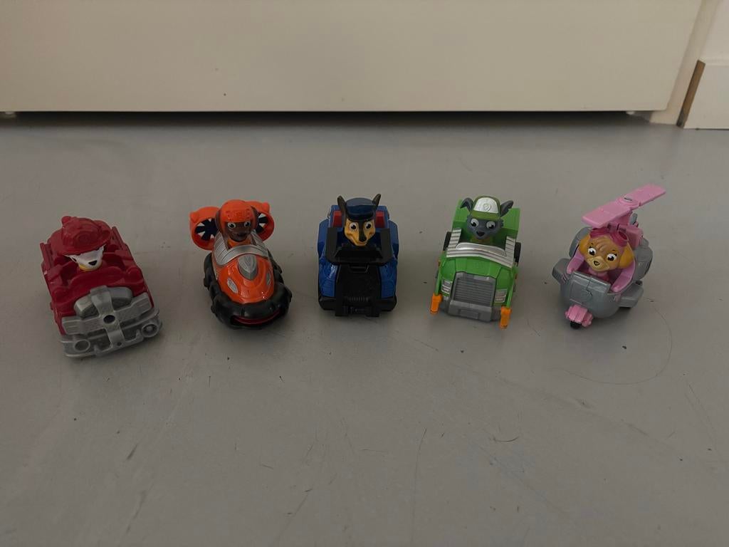 Paw Patrol Auto's - Set van 5, Kinderen en Baby's, Ophalen of Verzenden, Gebruikt, Jongen of Meisje