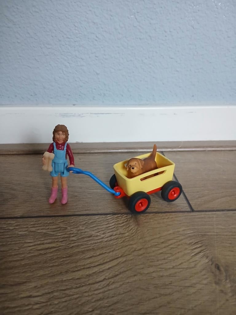 Schleich Uitje met Bolderkar en Hond, Ophalen of Verzenden, Nieuw