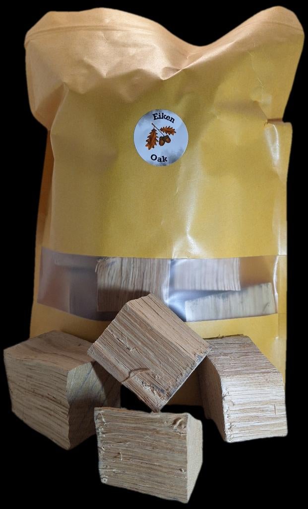 Eikenhout Chunks voor BBQ & Roken Authentieke Smaak!, Verzenden, Nieuw