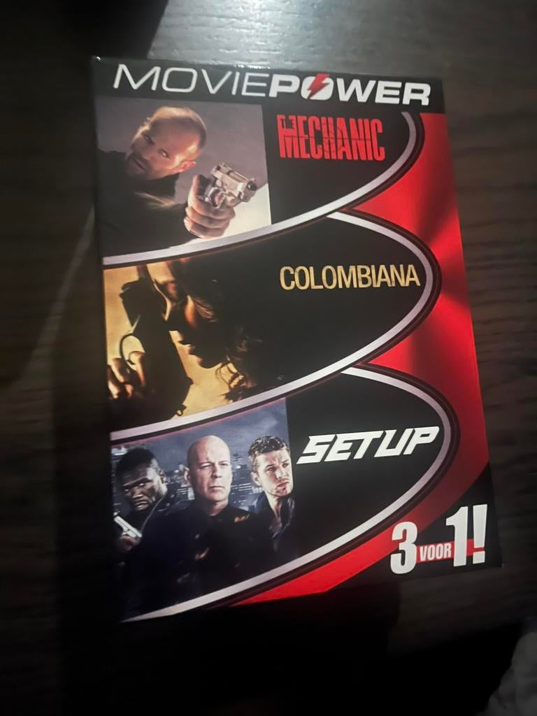 Moviepower pakket 3 in 1 Colombiana The Mecanic, Cd's en Dvd's, Alle leeftijden, Ophalen of Verzenden, Nieuw in verpakking, Actie