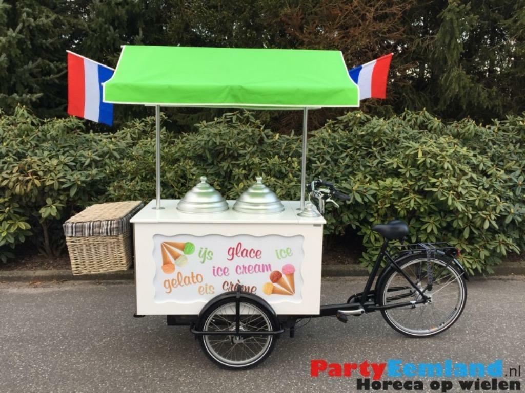IJsbakfiets, ijskar, haringkar, hotdogkar, evenementenkar, Ophalen, IJs