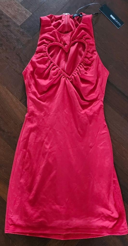Fashion Nova rood jurkje maat S, FashionNova, Nieuw, Ophalen of Verzenden, Maat 36 (S)