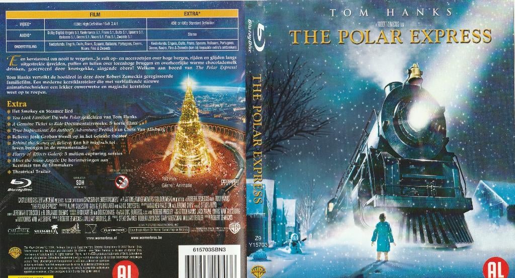 The polar express tom hanks blu ray ( ned. ondert. ), Cd's en Dvd's, Blu-ray, Ophalen of Verzenden, Zo goed als nieuw, Overige genres