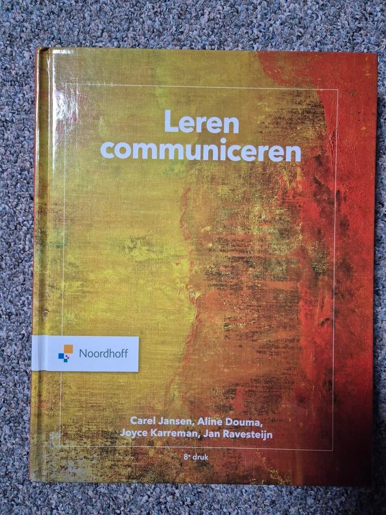 Leren communiceren, Boeken, Nieuw, Noordhoff Uitgevers, Alpha, HBO