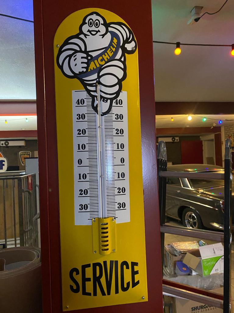 Michelin Thermometer - Vintage Garage Decoratie, Antiek en Kunst, Antiek | Overige Antiek, Ophalen of Verzenden