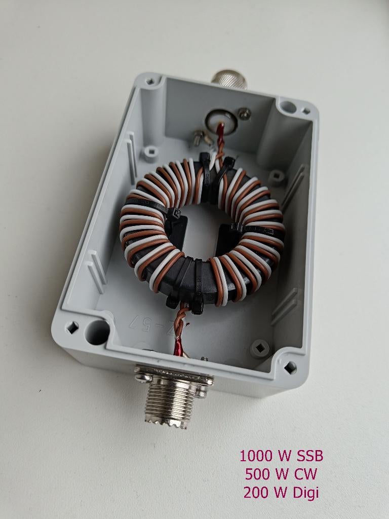 Mantelstroomfilter (1:1 balun) 1kW voor HF (1,8-30 MHz) F/F, Ophalen of Verzenden, Nieuw, Toebehoren