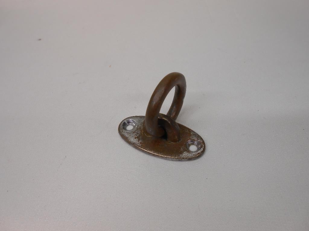 Klassieke Oogplaat met ring, Aanlegring, Afmeerring, messing, Watersport en Boten, Ophalen of Verzenden, Gebruikt, Overige typen