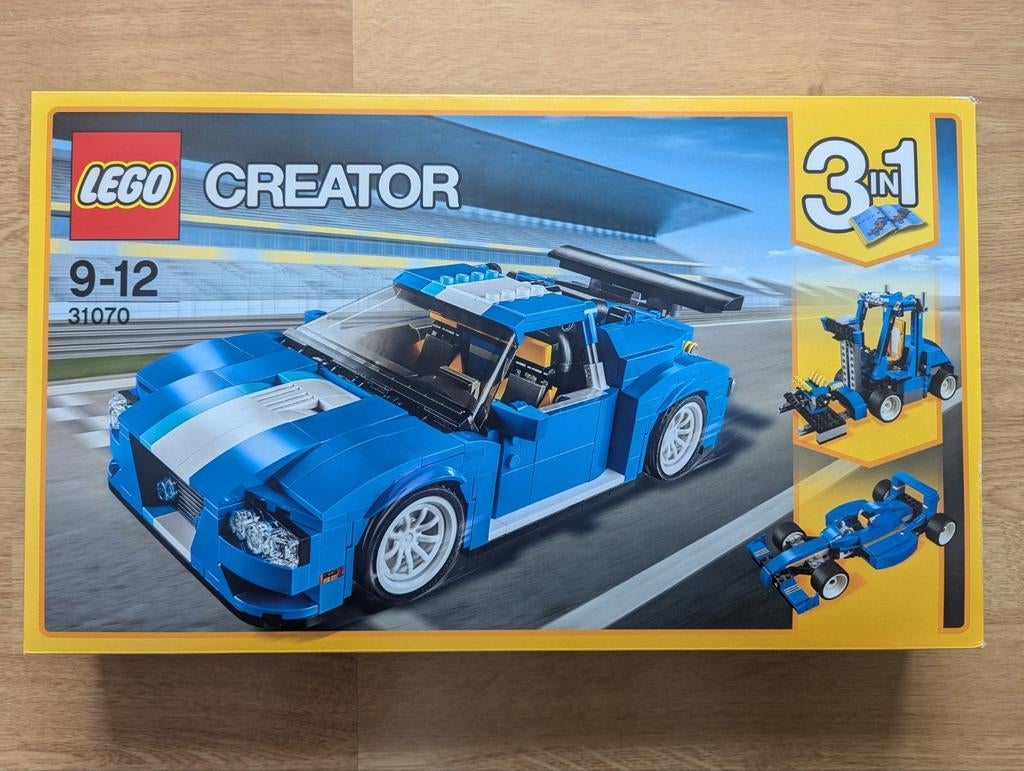 NIEUW Lego creator 3in1 turbo baan racer,31070 auto/heftruck, Ophalen of Verzenden, Nieuw, Complete set, Lego