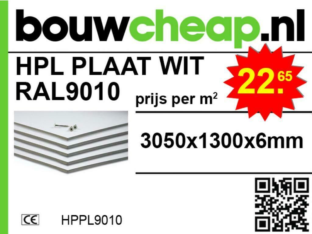 HPL COLORGEVELPLATEN DIVERSE KLEUREN BOUWCHEAP, Doe-het-zelf en Verbouw, Platen en Panelen, Ophalen of Verzenden, Nieuw, HPL, Minder dan 20 mm