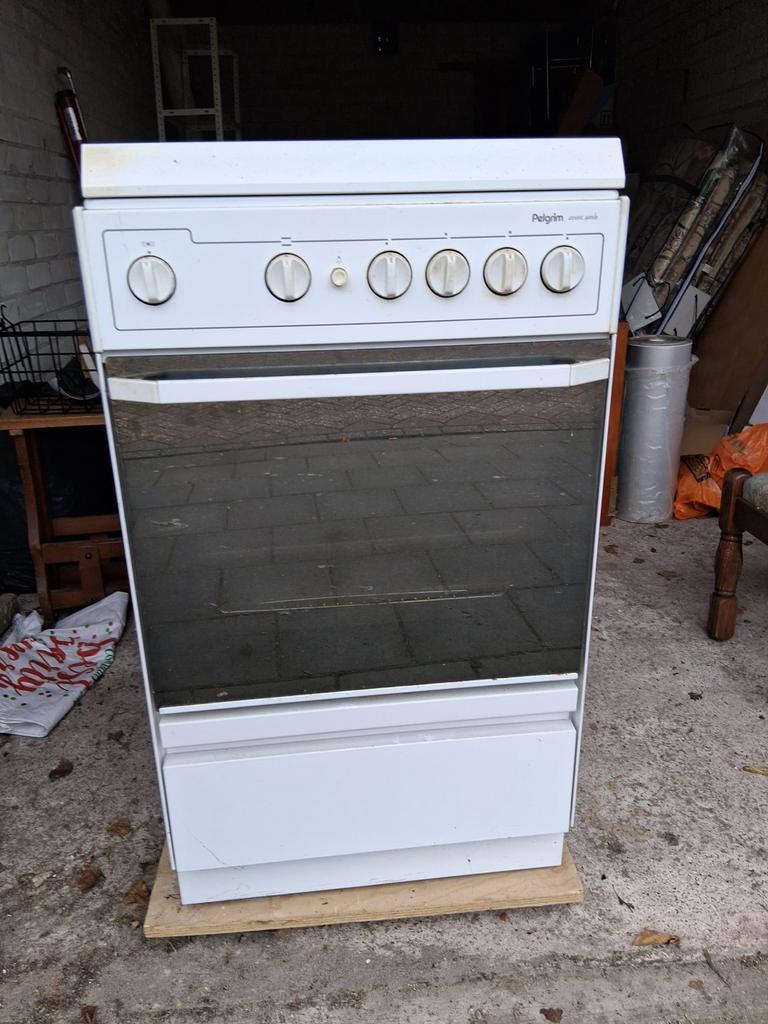Pelgrim Avant Garde Gasfornuis met Oven - Poetsbeurt nodig, Witgoed en Apparatuur, Ophalen, 60 cm of meer, Grill, 4 kookzones