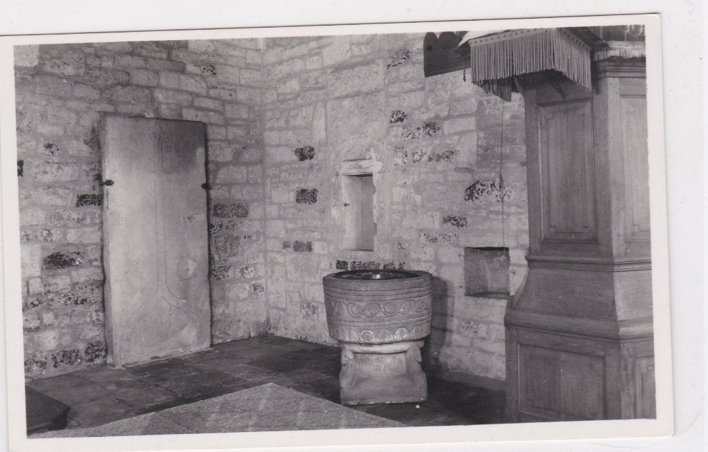 18720 NO hoek van de Stiftskerk te Weerselo Saasveld Rossum, Ophalen of Verzenden, 1940 tot 1960, Ongelopen, Overijssel