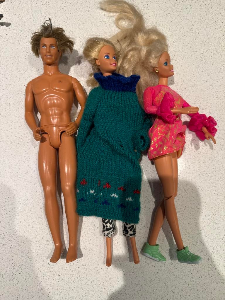 Nette barbies van mattel 1968 1993 en 1966, Ophalen of Verzenden, Barbie