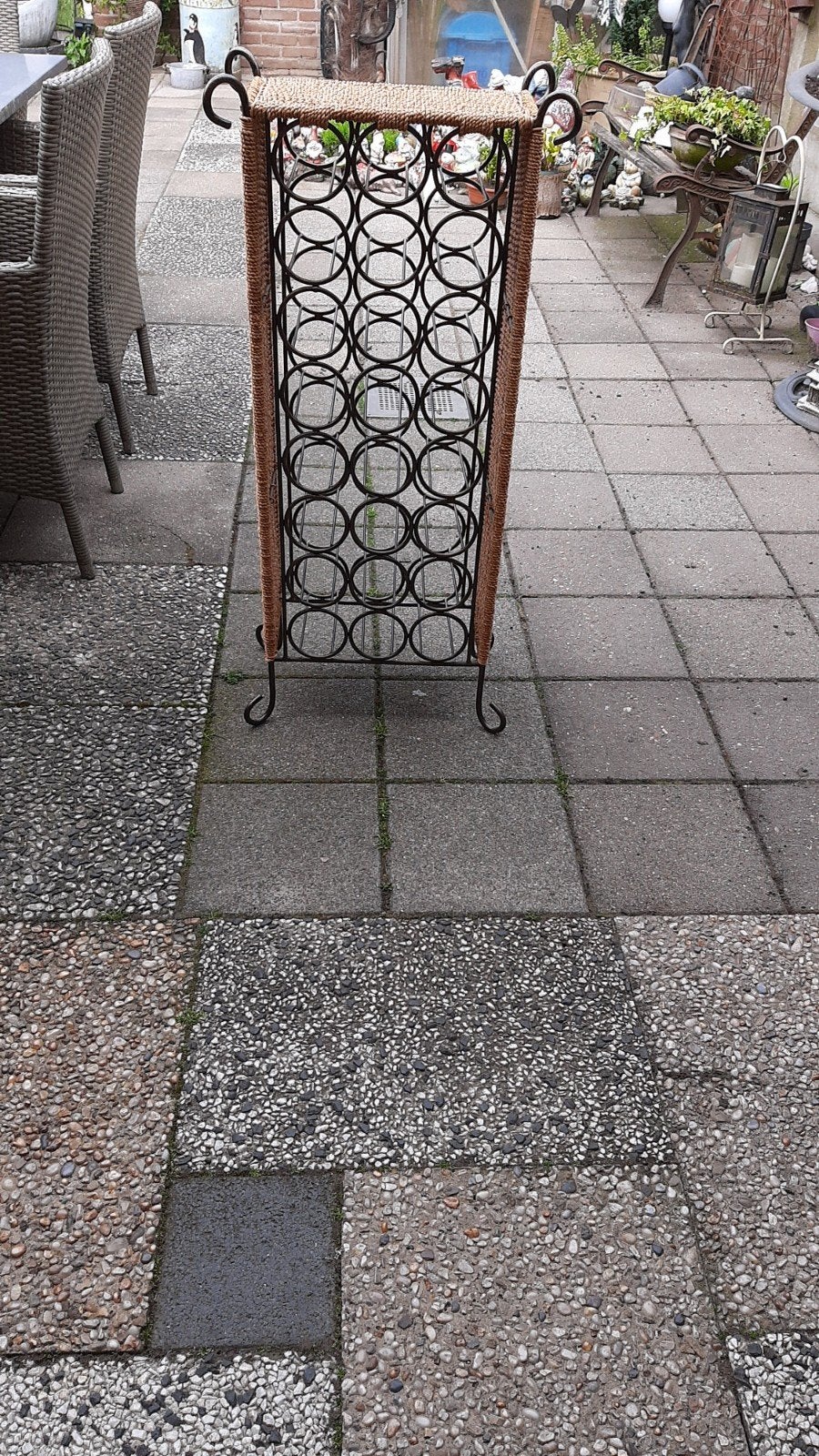 Metalen wijnrek, Huis en Inrichting, Woonaccessoires | Wijnrekken, Ophalen, Metaal