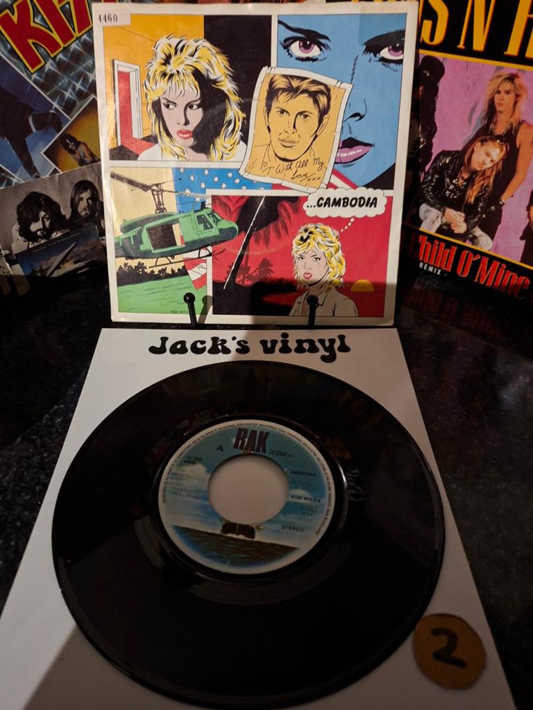 Kim Wilde - Cambodia (Single, RAK Records)1981/2, Gebruikt, 7 inch, 1980 - 1989, Ophalen of Verzenden