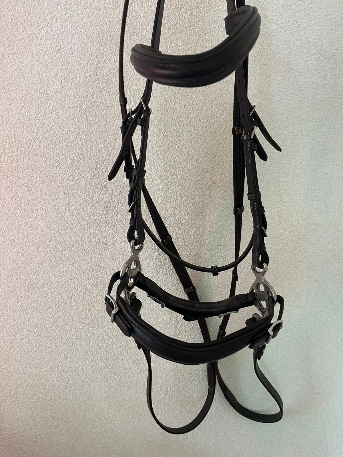 Hoofdstel maat pony compleet met FRA love hackamore, Bruin, Verstelbaar, Hoofdstel, Gebruikt