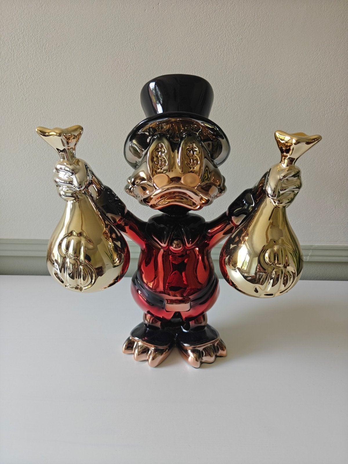 Dagobert Duck beeld - Lior24, Meerkleurig, Ophalen of Verzenden, 42 cm, Beeld