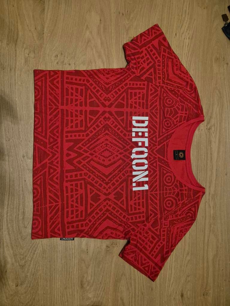 Defqon top L, Maat 42/44 (L), Ophalen of Verzenden, Korte mouw, Rood