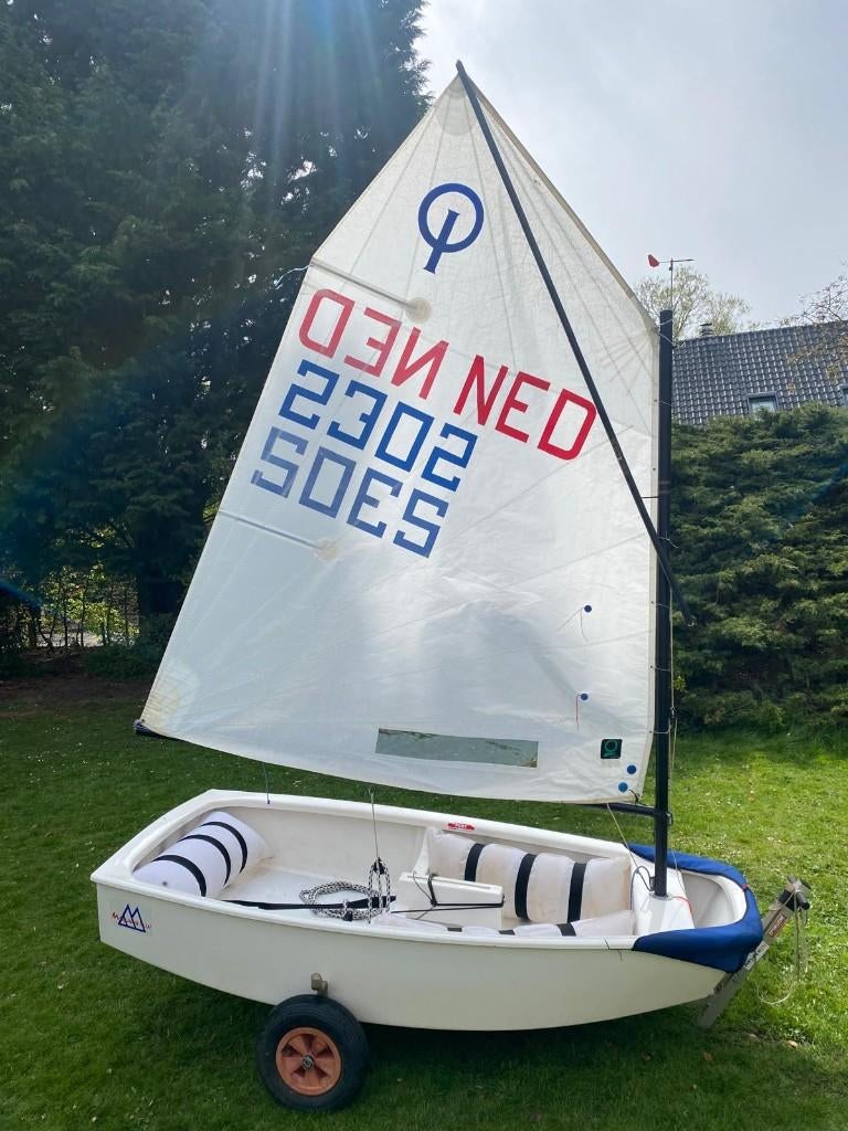 Optimist- wedstrijd model, Gebruikt, Minder dan 15 m², Overige typen, Ophalen